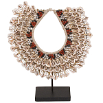 Этническое ожерелье из ракушек на подставке Ethnic Necklace Lacy Shells Beige варинант исполнения - 1 | Loft Concept в Волгограде