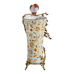 Ваза фарфоровая с птицей на бронзовой ветке Garden of Eden варинант исполнения - 4 | Loft Concept в Волгограде