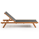 Шезлонг из текстиля и эвкалипта Power of Nature варинант исполнения - 2 | Loft Concept в Волгограде