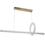 Подвесной линейный светильник Gilbertine Crystals Linear Hanging Lamp варинант исполнения - 2 | Loft Concept в Волгограде