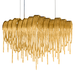 Люстра подвесная с металлическими цепочками и изогнутыми металлическими дугами 72 см Atlantis Chain варинант исполнения - 16 | Loft Concept в Волгограде