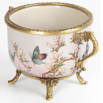 Фарфоровая чаша с бронзовыми элементами Eden Garden варинант исполнения - 2 | Loft Concept в Волгограде