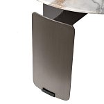 Столик журнальный с круглой мраморной столешницей на трех опорах Marble Stone Drawing варинант исполнения - 5 | Loft Concept в Волгограде