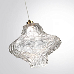 Подвесной светильник с плафоном из фактурного прозрачного стекла Light Ensemble варинант исполнения - 5 | Loft Concept в Волгограде