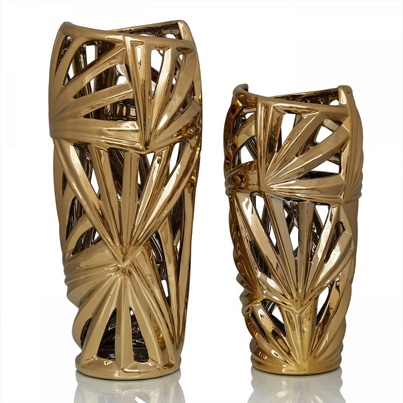 Ваза Palm Leaves Gold Золотой Ваза Palm Leaves Gold Золотой в Волгограде | Loft Concept