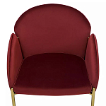 Стул бордовый на золотистых ножках Burgundy Chair варинант исполнения - 5 | Loft Concept в Волгограде