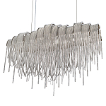 Люстра подвесная с металлическими цепочками и изогнутыми металлическими дугами 72 см Atlantis Chain варинант исполнения - 7 | Loft Concept в Волгограде