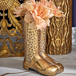 Ваза в форме сапог с рельефной текстурой и ручками Vase Boot варинант исполнения - 3 | Loft Concept в Волгограде