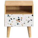 Прикроватная тумба с изображением на ящике Elise Nightstand варинант исполнения - 14 | Loft Concept в Волгограде