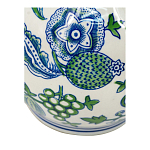 Ваза фигурная с сине-зелеными узорами распустившихся цветов Blossoming Spring варинант исполнения - 3 | Loft Concept в Волгограде