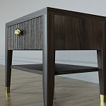 Прикроватная тумбочка с ящиком Elsa Dreams Walnut варинант исполнения - 3 | Loft Concept в Волгограде