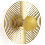 Бра в виде металлического диска Amadis Gold Wall Lamp варинант исполнения - 1 | Loft Concept в Волгограде