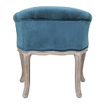 Кресло низкое в стиле прованс Louis French Armchair blue velour варинант исполнения - 2 | Loft Concept в Волгограде