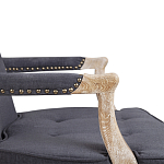 Кресло Aubrey Classical Armchair dark grey velour варинант исполнения - 5 | Loft Concept в Волгограде