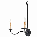 Бра настенное черное с 2-мя лампами Candle Sleeves варинант исполнения - 2 | Loft Concept в Волгограде
