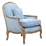 Кресло Ava Classical Armchair light blue velour варинант исполнения - 1 | Loft Concept в Волгограде