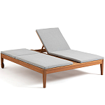 Шезлонг двухместный из эвкалипта Sunset варинант исполнения - 2 | Loft Concept в Волгограде