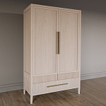 Шкаф платяной Primo с выдвижными ящиками шпон Черный дуб варинант исполнения - 3 | Loft Concept в Волгограде