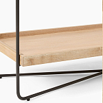 Консоль деревянной столешницей и полкой Wooden Table Top and Shelf варинант исполнения - 3 | Loft Concept в Волгограде