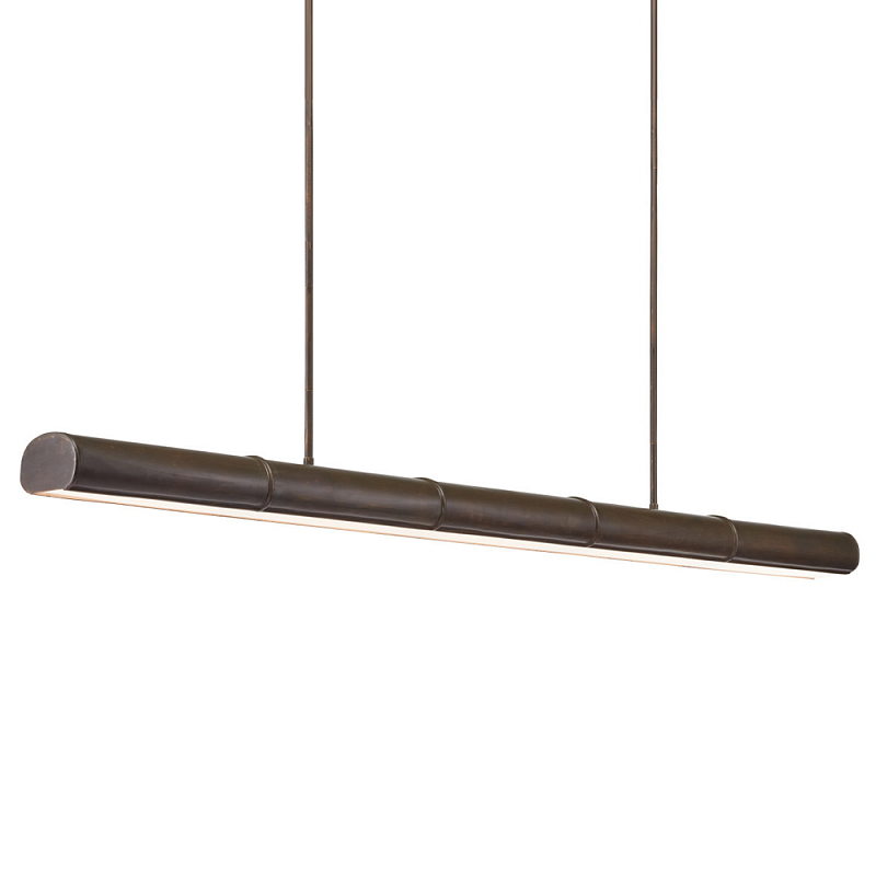 Люстра длинная линейная Long Linear Chandelier Темная бронза Люстра длинная линейная Long Linear Chandelier Темная бронза в Волгограде | Loft Concept