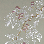 Обои ручная роспись Silk Tree Special Colourway on grey painted Xuan paper варинант исполнения - 1 | Loft Concept в Волгограде