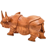 Статуэтка деревянная в виде носорога Rhino Horn варинант исполнения - 2 | Loft Concept в Волгограде