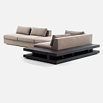 Современный модульный диван Zartаrn с приставным деревянным столиком варинант исполнения - 2 | Loft Concept в Волгограде