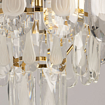 Люстра многоярусная с овальными прозрачными подвесками 28 см Harmonica варинант исполнения - 8 | Loft Concept в Волгограде