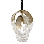 Подвесной светильник с хрустальными подвесками Godard Crystal Ring Hanging Lamp варинант исполнения - 1 | Loft Concept в Волгограде