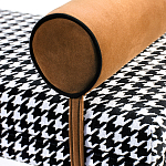 Банкетка Banquette PIED DE POULE Orange с принтом гусиная лапка Оранжевые валики варинант исполнения - 2 | Loft Concept в Волгограде