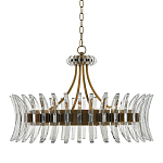 Люстра круглая с прозрачными элементами в форме полумесяца Crescent варинант исполнения - 2 | Loft Concept в Волгограде