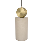 Подвесной светильник с цилиндрическим мраморным плафоном Marble square варинант исполнения - 3 | Loft Concept в Волгограде