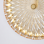 Подвесной светильник с плафоном из рельефного стекла Peony Glass Bronze  варинант исполнения - 6 | Loft Concept в Волгограде