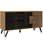 ТВ-тумба с  2-мя ящиками и закрытыми полками Stone Effect варинант исполнения - 2 | Loft Concept в Волгограде