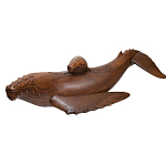 Статуэтка деревянная в виде двух китов Mammals варинант исполнения - 2 | Loft Concept в Волгограде