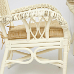 Комплект обеденный из ротанга Eloise grand white варинант исполнения - 4 | Loft Concept в Волгограде