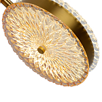  Подвесной светильник с плафонами из рельефного стекла Peony Glass Bronze Two варинант исполнения - 3 | Loft Concept в Волгограде