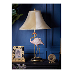 Настольная лампа с абажуром Розовый Фламинго Porcelain Flamingo Lamp варинант исполнения - 5 | Loft Concept в Волгограде