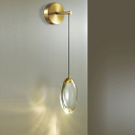 Бра с плафоном в форме капли Crystal Transparent Drop варинант исполнения - 2 | Loft Concept в Волгограде