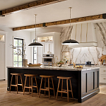 Подвесной светильник с широким куполообразным плафоном Kichler варинант исполнения - 7 | Loft Concept в Волгограде