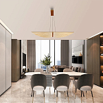 Люстра в виде распахнутых крыльев из тонких металлических планок Flight of Freedom варинант исполнения - 6 | Loft Concept в Волгограде