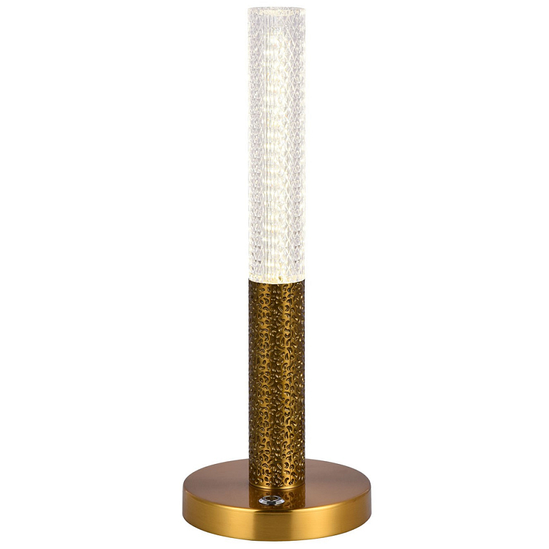 Настольная лампа латунь Dew Drops Tube Brass One Table Lamp Прозрачный Латунь Настольная лампа латунь Dew Drops Tube Brass One Table Lamp Прозрачный Латунь в Волгограде | Loft Concept