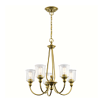 Люстра с прозрачными плафонами из пузырчатого стекла Kichler варинант исполнения - 10 | Loft Concept в Волгограде