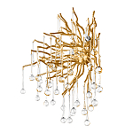 Бра с лучеобразным основанием и подвесками из прозрачного стекла в виде длинных капель Droplet Chandelier варинант исполнения - 5 | Loft Concept в Волгограде