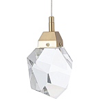 Подвесной светильник с хрустальным плафоном Esme Crystal Brass Hanging lamp варинант исполнения - 1 | Loft Concept в Волгограде