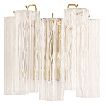 Бра с вертикальными стеклянными подвесками Hexagon Tube Light варинант исполнения - 1 | Loft Concept в Волгограде