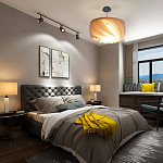 Подвесной светильник с белыми изящными декоративными лепестками Volumetric Petal Lamp варинант исполнения - 6 | Loft Concept в Волгограде