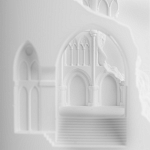 Встраиваемый в стену гипсовый светильник под покраску с эффектом разрушенной стены Antiquity Athena варинант исполнения - 8 | Loft Concept в Волгограде