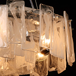 Люстра круглая с подвесными прямоугольными пластинами из стекла Glacier Panels варинант исполнения - 5 | Loft Concept в Волгограде