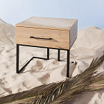 Тумба прикроватная с ящиком в стиле лофт Urban Style Space 2 варинант исполнения - 6 | Loft Concept в Волгограде